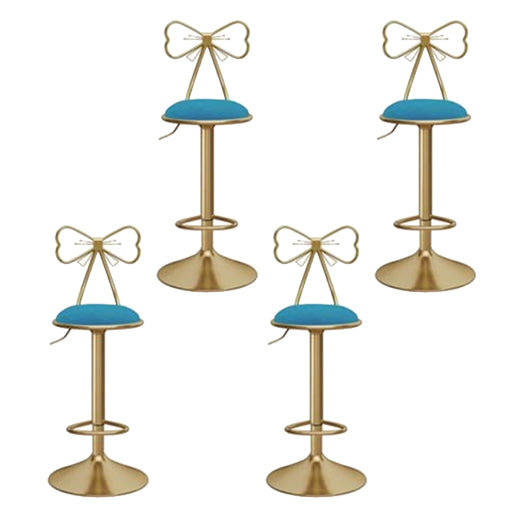 Glam Round Bar & Counter Stool Metal Verstelbare Teller met schakel met draaikolk