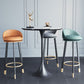 Glam Metal Barstool Fabric Counter Stool in Matte Finish for Home Clearhalo 'Bar Furniture' 'Bar Stools' 'bar_stools' 'furn' 'furn_bar_stools' 'Furniture' 'Kitchen & Dining Furniture' 5617965