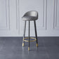 Glam Metal Barstool Fabric Counter Stool in Matte Finish for Home Clearhalo 'Bar Furniture' 'Bar Stools' 'bar_stools' 'furn' 'furn_bar_stools' 'Furniture' 'Kitchen & Dining Furniture' 5617977