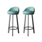 Glam Metal Barstool Fabric Counter Stool in Matte Finish for Home Blue 2 Piece Set Clearhalo 'Bar Furniture' 'Bar Stools' 'bar_stools' 'furn' 'furn_bar_stools' 'Furniture' 'Kitchen & Dining Furniture' 5618026