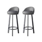 Glam Metal Barstool Fabric Counter Stool in Matte Finish for Home Dark Gray 2 Piece Set Clearhalo 'Bar Furniture' 'Bar Stools' 'bar_stools' 'furn' 'furn_bar_stools' 'Furniture' 'Kitchen & Dining Furniture' 5618031