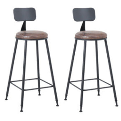 Industrial Square Solid Wood Bar Table Set 1/2/3/5 Pieces Counter Table with High Stools