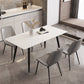 Modern 1/2/4/5/7 Pieces Dining Set Rectangle Stone Dining Table for Dining Room Kitchen 5 Pieces: Table, 4 Grey Chairs Clearhalo 'Dining Room Sets' 'Dining Tables & Seating' 'dining_room_set' 'furn' 'furn_dining_room_set' 'Furniture' 'Kitchen & Dining Furniture' 5618163