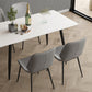 Modern 1/2/4/5/7 Pieces Dining Set Rectangle Stone Dining Table for Dining Room Kitchen Clearhalo 'Dining Room Sets' 'Dining Tables & Seating' 'dining_room_set' 'furn' 'furn_dining_room_set' 'Furniture' 'Kitchen & Dining Furniture' 5618169