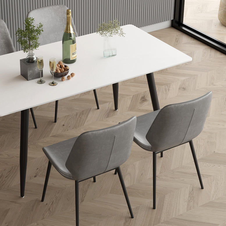 Modern 1/2/4/5/7 Pieces Dining Set Rectangle Stone Dining Table for Dining Room Kitchen Clearhalo 'Dining Room Sets' 'Dining Tables & Seating' 'dining_room_set' 'furn' 'furn_dining_room_set' 'Furniture' 'Kitchen & Dining Furniture' 5618169