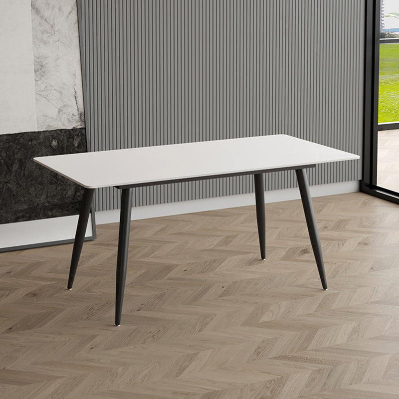Modern 1/2/4/5/7 Pieces Dining Set Rectangle Stone Dining Table for Dining Room Kitchen Clearhalo 'Dining Room Sets' 'Dining Tables & Seating' 'dining_room_set' 'furn' 'furn_dining_room_set' 'Furniture' 'Kitchen & Dining Furniture' 5618173