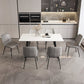 Modern 1/2/4/5/7 Pieces Dining Set Rectangle Stone Dining Table for Dining Room Kitchen Clearhalo 'Dining Room Sets' 'Dining Tables & Seating' 'dining_room_set' 'furn' 'furn_dining_room_set' 'Furniture' 'Kitchen & Dining Furniture' 5618177