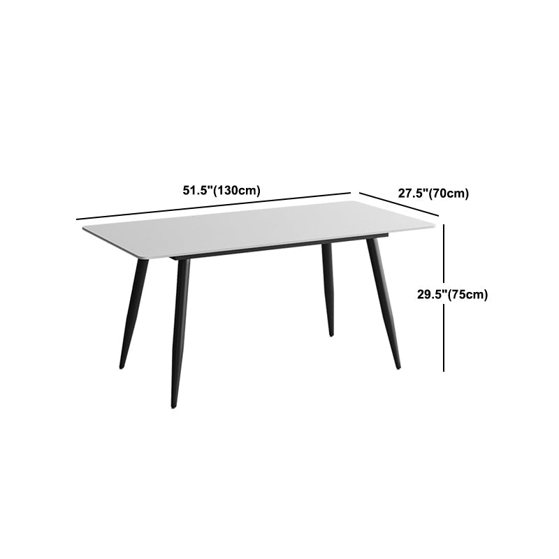 Modern 1/2/4/5/7 Pieces Dining Set Rectangle Stone Dining Table for Dining Room Kitchen Clearhalo 'Dining Room Sets' 'Dining Tables & Seating' 'dining_room_set' 'furn' 'furn_dining_room_set' 'Furniture' 'Kitchen & Dining Furniture' 5618180