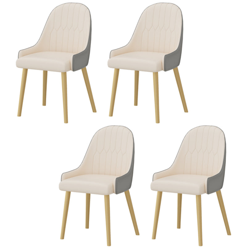 Nordic 1/2/4/5 Pieces Dining Set Rectangle Stone Dining Table for Dining Room 4 Beige Chairs Clearhalo 'Dining Room Sets' 'Dining Tables & Seating' 'dining_room_set' 'furn' 'furn_dining_room_set' 'Furniture' 'Kitchen & Dining Furniture' 5618187