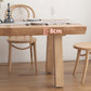 Juego de comedor moderno de 1/4/5/6 piezas, juego de mesa de comedor rectangular de madera de pino