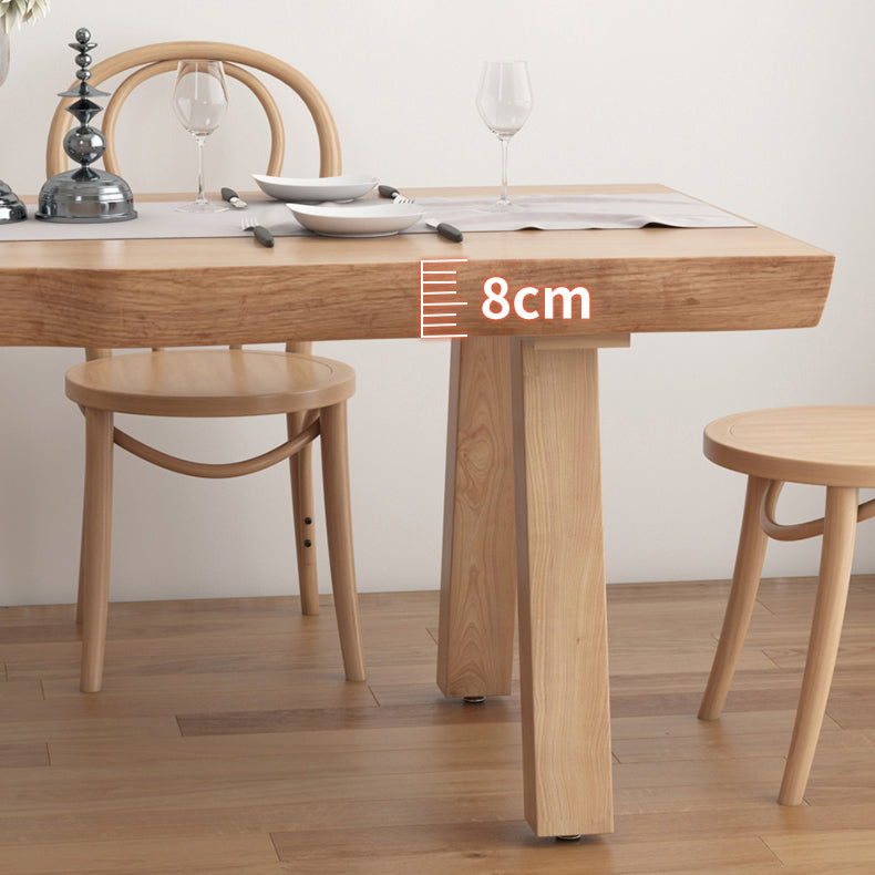 Juego de comedor moderno de 1/4/5/6 piezas, juego de mesa de comedor rectangular de madera de pino