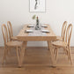 Juego de comedor moderno de 1/4/5/6 piezas, juego de mesa de comedor rectangular de madera de pino