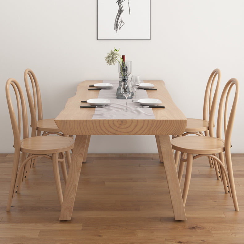 Juego de comedor moderno de 1/4/5/6 piezas, juego de mesa de comedor rectangular de madera de pino