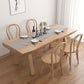 Juego de comedor moderno de 1/4/5/6 piezas, juego de mesa de comedor rectangular de madera de pino