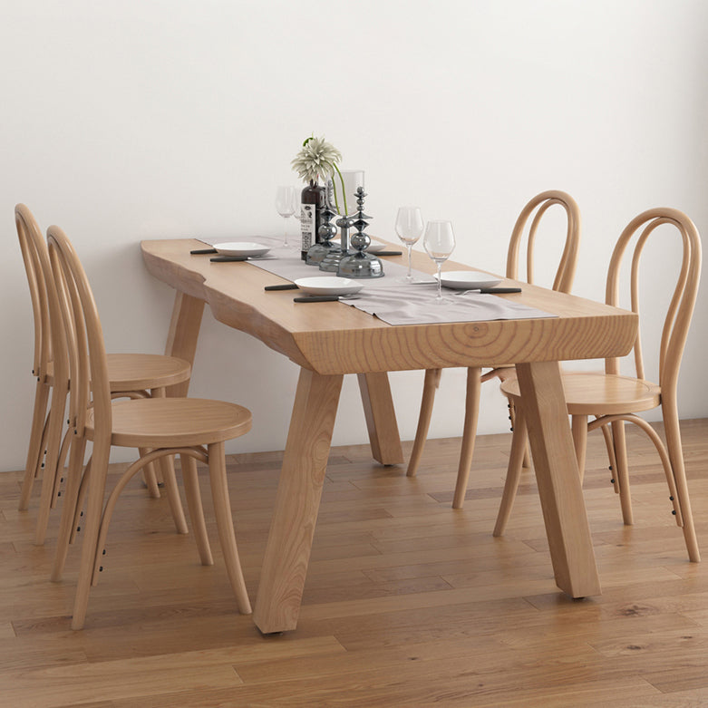 Juego de comedor moderno de 1/4/5/6 piezas, juego de mesa de comedor rectangular de madera de pino