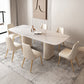 Nordic 1/4/5/7 Pieces Dining Set Stone Wood Dining Table for Dining Room