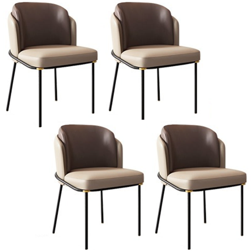 Modern 1/4/5/6/7 Pieces Dining Set Rectangle Stone Dining Table for Dining Room 4 White Chairs Clearhalo 'Dining Room Sets' 'Dining Tables & Seating' 'dining_room_set' 'furn' 'furn_dining_room_set' 'Furniture' 'Kitchen & Dining Furniture' 5618257