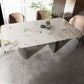 Modern 1/4/5/6/7 Pieces Dining Set Rectangle Stone Dining Table for Dining Room Clearhalo 'Dining Room Sets' 'Dining Tables & Seating' 'dining_room_set' 'furn' 'furn_dining_room_set' 'Furniture' 'Kitchen & Dining Furniture' 5618260