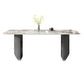 Modern 1/4/5/6/7 Pieces Dining Set Rectangle Stone Dining Table for Dining Room Grey 71"L x 35"W Clearhalo 'Dining Room Sets' 'Dining Tables & Seating' 'dining_room_set' 'furn' 'furn_dining_room_set' 'Furniture' 'Kitchen & Dining Furniture' 5618261