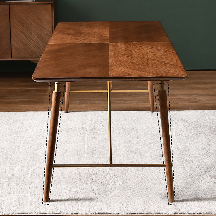 Tavolo da pranzo di lusso tradizionale tavolo da pranzo in legno marrone per uso domestico