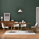 Tavolo da pranzo di lusso tradizionale tavolo da pranzo in legno marrone per uso domestico