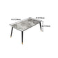 Industrial Style 4-foot Furniture Rectangle Stone Dinette Table for Home Clearhalo 'Dining Tables & Seating' 'Dining Tables' 'dining_table' 'furn' 'furn_dining_table' 'Furniture' 'Kitchen & Dining Furniture' 5618329