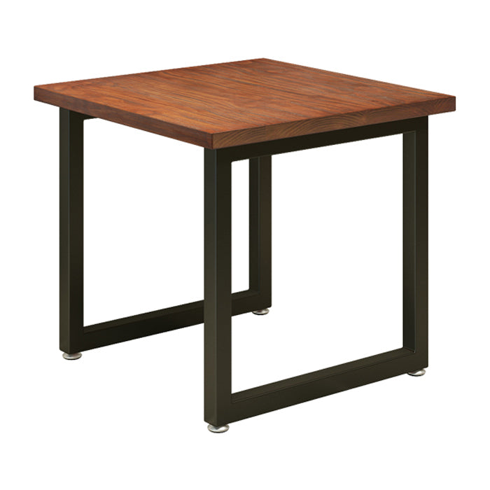 Table de salle à manger carrée industrielle Table de salle à manger en bois massif