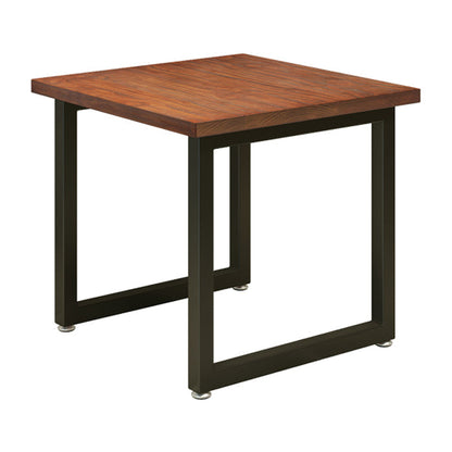 Table de salle à manger carrée industrielle Table de salle à manger en bois massif