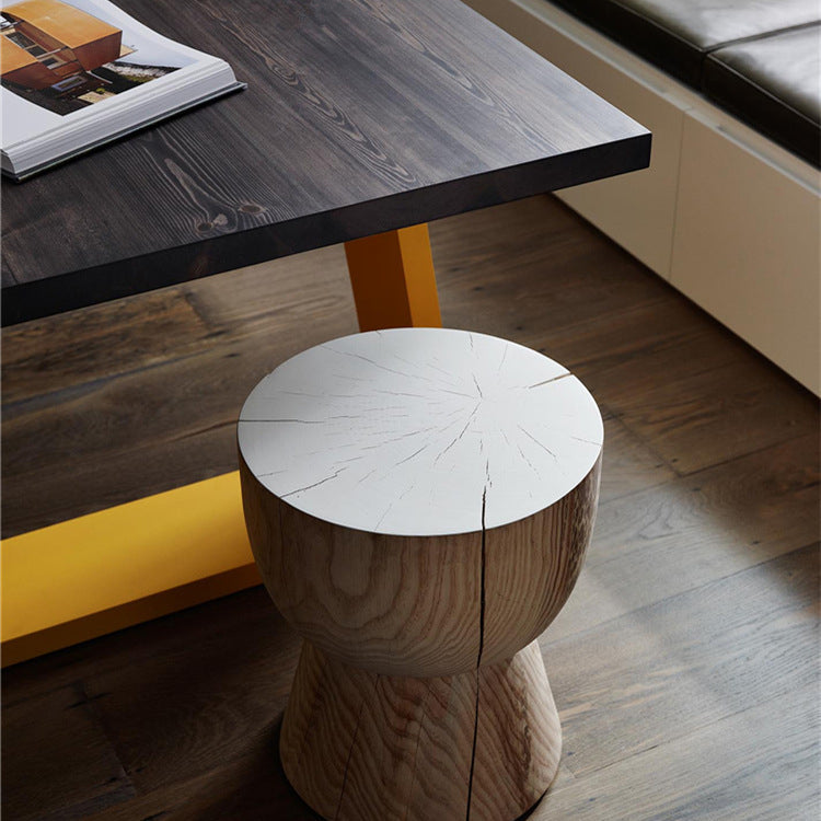 Mesa de metal industrial de la mesa interior de la mesa de madera de pino con base de trineo