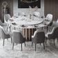 Round Pedestal Dining Table Traditional Luxury Furniture with Turntable Clearhalo 'Dining Tables & Seating' 'Dining Tables' 'dining_table' 'furn' 'furn_dining_table' 'Furniture' 'Kitchen & Dining Furniture' 5618367