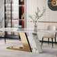 Traditional Luxury Rectangle Home Furniture Stone Double Pedestal Table