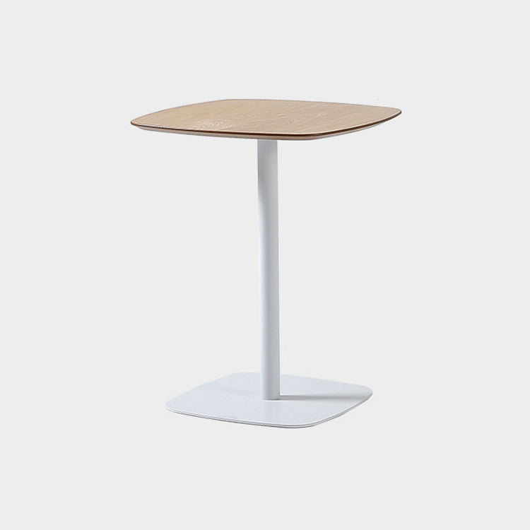 台座ベースのある金属工業用ダイニングテーブルで製造された木製のトップテーブル