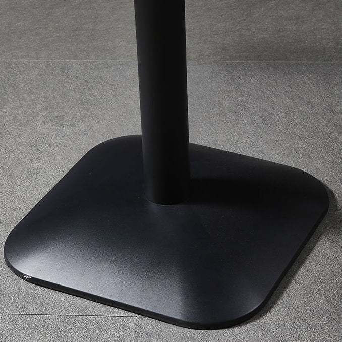 台座ベースのある金属工業用ダイニングテーブルで製造された木製のトップテーブル