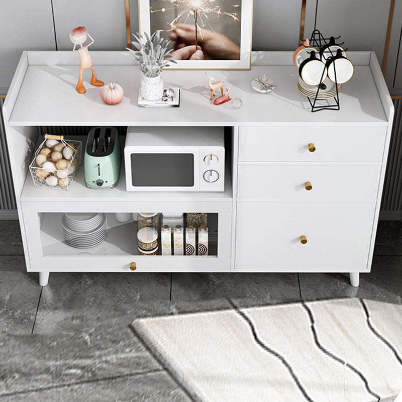 Door and Drawer Sideboard Modern Engineered Wood Sideboard for Dining Room Clearhalo 'buffet_sideboard' 'Buffets & Sideboards' 'furn' 'furn_buffet_sideboard' 'Furniture' 'Kitchen & Dining Furniture' 5618715