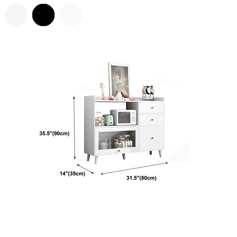 Door and Drawer Sideboard Modern Engineered Wood Sideboard for Dining Room Clearhalo 'buffet_sideboard' 'Buffets & Sideboards' 'furn' 'furn_buffet_sideboard' 'Furniture' 'Kitchen & Dining Furniture' 5618730