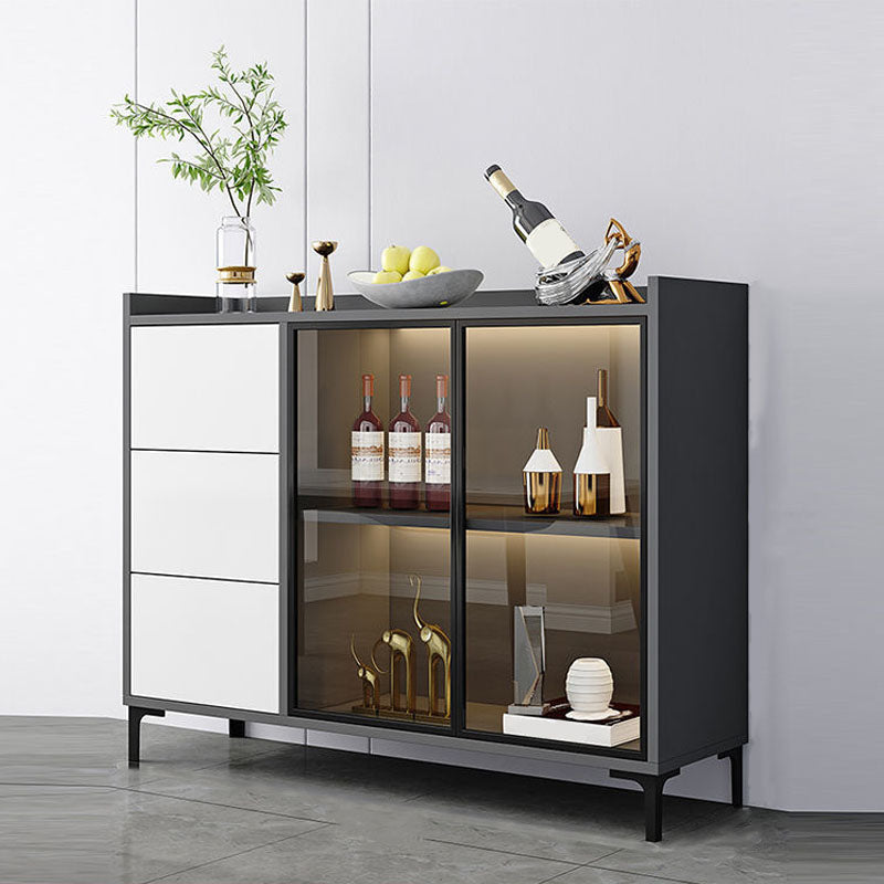 Sala da pranzo contemporanea sideboard ingegnerizzato in legno ingegnerizzato