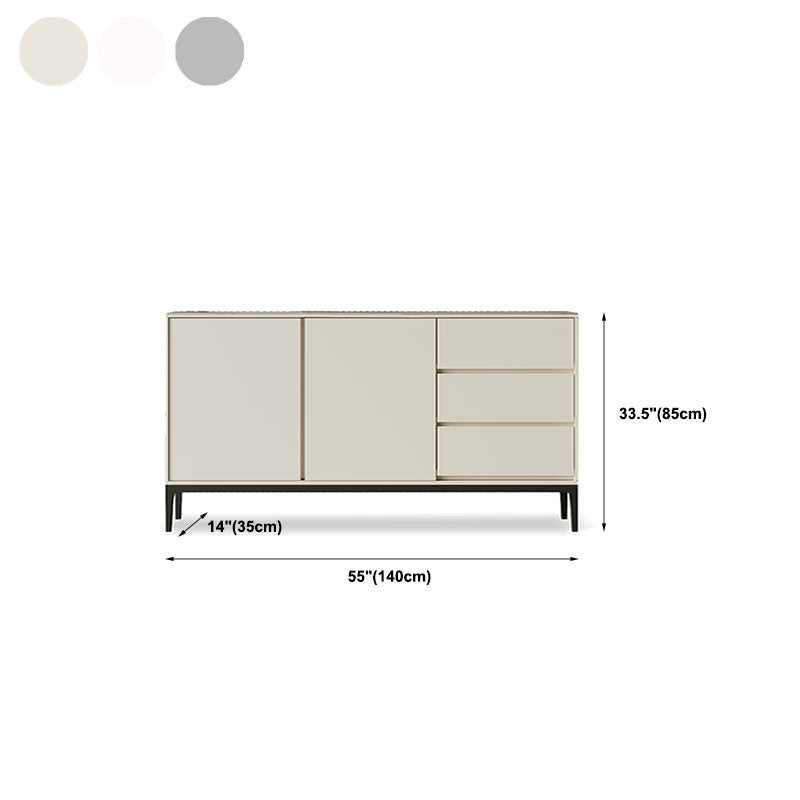 Sinterizzato Server Top Server Glam Sidetboard a buffet con porta e cassetto