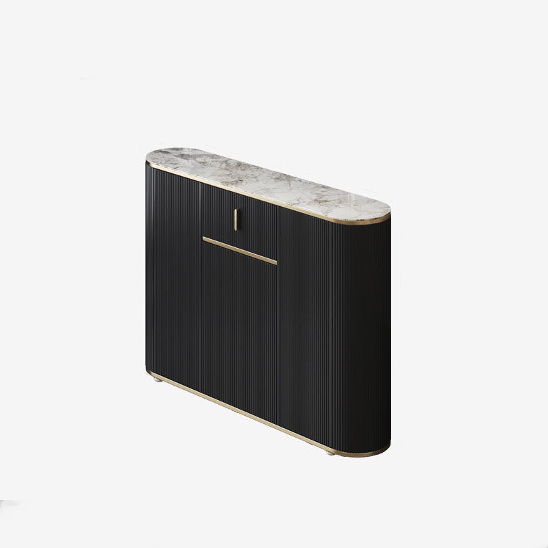 Server in pietra sinterizzato con top white glam con porta e cassetto