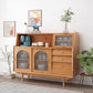 Solid Wood Modern Style Sideboard Door and Chair Sideboard for Kitchen Clearhalo 'buffet_sideboard' 'Buffets & Sideboards' 'furn' 'furn_buffet_sideboard' 'Furniture' 'Kitchen & Dining Furniture' 5618896