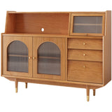 Solid Wood Modern Style Sideboard Door and Chair Sideboard for Kitchen Clearhalo 'buffet_sideboard' 'Buffets & Sideboards' 'furn' 'furn_buffet_sideboard' 'Furniture' 'Kitchen & Dining Furniture' 5618904