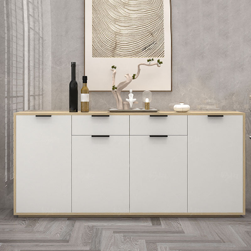 Sideboard in legno ingegnerizzato per la parte contemporaneo bianco per sala da pranzo