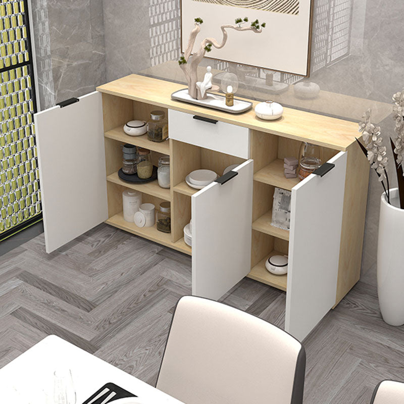 Sideboard in legno ingegnerizzato per la parte contemporaneo bianco per sala da pranzo