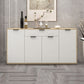 Sideboard in legno ingegnerizzato per la parte contemporaneo bianco per sala da pranzo