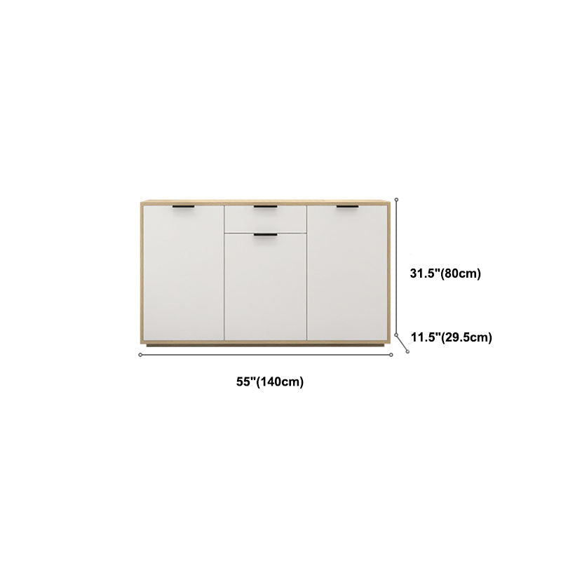 Sideboard in legno ingegnerizzato per la parte contemporaneo bianco per sala da pranzo