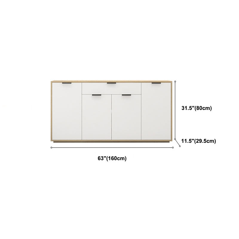 Sideboard in legno ingegnerizzato per la parte contemporaneo bianco per sala da pranzo