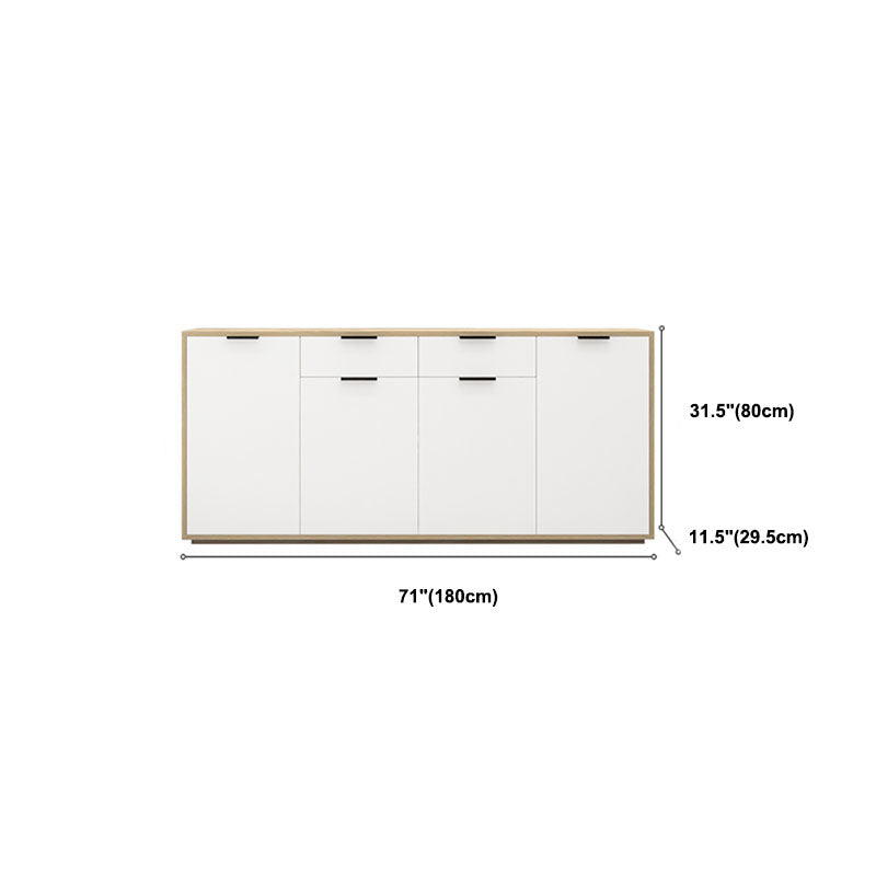 Sideboard in legno ingegnerizzato per la parte contemporaneo bianco per sala da pranzo