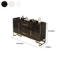 Glam Style Buffet Sideboard Stone Top Server with Door and Drawer Clearhalo 'buffet_sideboard' 'Buffets & Sideboards' 'furn' 'furn_buffet_sideboard' 'Furniture' 'Kitchen & Dining Furniture' 5618962