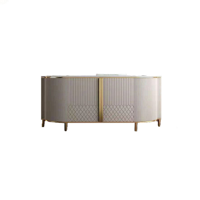 Glamstil Buffet Sideboard Stone Top Server mit Tür für Zuhause
