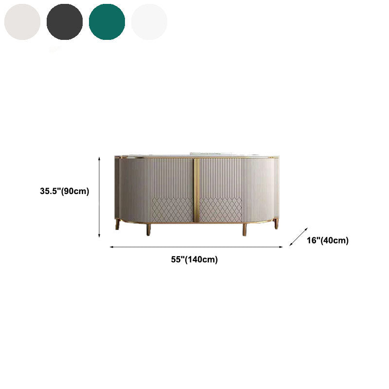 Glamstil Buffet Sideboard Stone Top Server mit Tür für Zuhause