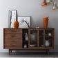 Solid Wood Sliding Door Sideboard Modern Sideboard for Kitchen Clearhalo 'buffet_sideboard' 'Buffets & Sideboards' 'furn' 'furn_buffet_sideboard' 'Furniture' 'Kitchen & Dining Furniture' 5618994